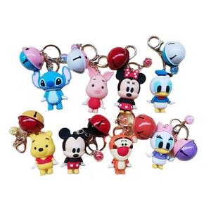 Customized Plastic Cartoon Mini Figure Toy Keychain Cute Promotional Keychain