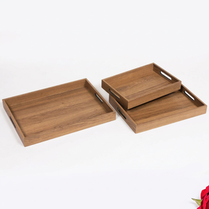Plateau de service en bois fait main, sur mesure, OEM, ODM, pour table basse, organisateur, plateau décoratif en bois pour la maison DECORYUG - Product Image 4