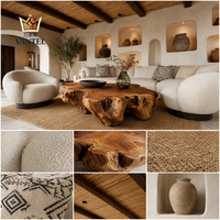 Ensemble de canapés de luxe Vantel pour salon de villa moderne, idéal pour la location de vacances et les projets de maisons d'hôtes