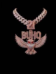 Nouveau design 2026 – Pendentif hibou volant personnalisé en argent 925, serti de moissanite VVS brillante, style hip-hop unisexe tendance - Product Image 5
