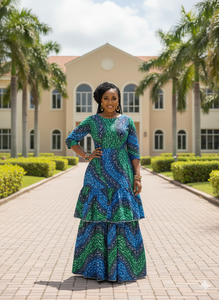 Tela de Lona 100% Algodón, Transpirable y Ecológica, con Estampado Batik Africano Tradicional de Alta Calidad, para Ropa de Bebés y Niños - Product Image 5