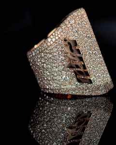 Anillo de Compromiso de Plata de Ley 925 con Diamante Moissanite VVS, Chapado en Oro, Estilo Hip-hop para Hombre y Mujer, Gran Venta - Product Image 3