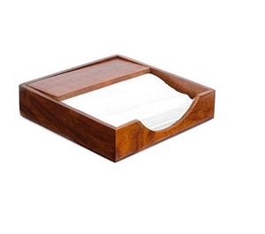 Porte-serviettes en bois moderne au design épuré pour un rangement soigné des serviettes en papier et des tables contemporaines - Product Image 2