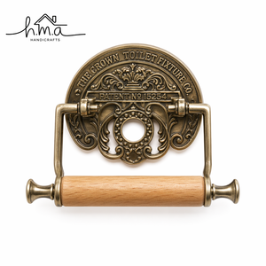 Brass Toilet <b>Paper</b> <b>Holder</b> Gold Finish Snake and Branch Design Twisted Bar with Leaf Details Wall Mounted Bathroom Tissue <b>Roll</b> Ho - Product Image 3