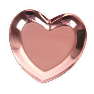 Rose Gold Stainless Steel Tea Fruit <b>Tray</b> Dish Plate Cosmetic Jewelry Storage <b>Tray</b> Multipurpose Home Garden Serving - Product Image 2