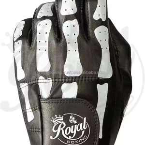 Gants de golf unisexes personnalisables Grace, blancs avec logo personnalisé, en cuir PU souple, style homme, ensemble de gants avec emballage unisexe - Product Image 2