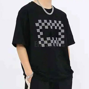 Camiseta Clásica Cómoda, Informal, con Pedrería y Detalles Brillantes, Diseño Elegante, Transpirable y Ecológico para Uso Diario y Viajes - Product Image 5