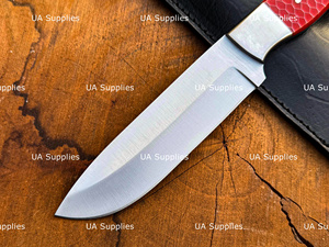 Cuchillo Táctico de Caza de Hoja Fija de Acero Inoxidable Hecho a Mano Personalizado de Excelente Calidad con Mango de Panal OEM ODM 1 Año - Product Image 2