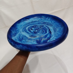 Platos de Resina Modernos de Lujo con Forma Irregular, Hechos a Mano, Pulidos, Duraderos y Personalizables, para Ensaladas, Pizza, Estilo Artístico, para Fiestas - Product Image 2