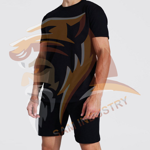 Vêtements pour hommes, t-shirts et shorts, ensembles de deux pièces, vêtements de sport, décontractés, taille plus, style streetwear, ensemble pour hommes - Product Image 3