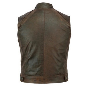 ODM Service <b>Men's</b> Winter <b>Leather</b> <b>Vest</b>-Soft & Flexible Breathable Eco-Friendly Quick Dry Casual Outerwear - Product Image 3