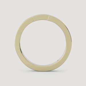 Anillos de 3mm con diseño minimalista, modernos y apilables para uso diario, alianzas de boda de joyería fina en oro macizo de 10k, 14k, 18k, precio de fábrica. - Product Image 4
