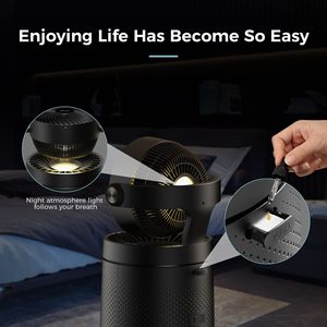 Purificatore d'Aria Oscillante Smart WiFi 2-in-1 Grigio Spaziale con Filtro Lavabile, Copre 1980 Piedi Quadrati per Tutta la Casa - Product Image 5