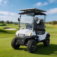 Voiturette de golf électrique personnalisable 5KW AC, 2 places, batterie lithium 48V, châssis métallique, pour terrains de golf et villas de vacances