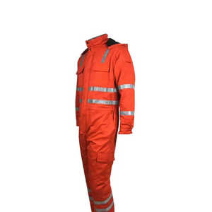 Combinaison de sécurité haute visibilité 800C, résistante au feu, anti-chaleur, respirante, en polyester, avec manches et respirateur - Product Image 3
