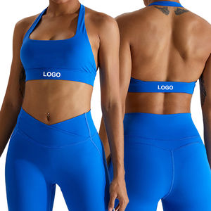 Soutien-gorge de sport pour femme de haute qualité, uni, sans couture sur le devant, respirant, à maintien élevé, pour la gym, le fitness, le yoga, la course et l'entraînement - Product Image 2