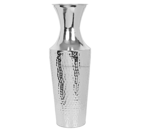 Jarrón de Metal martillado moderno de estilo de vida ambiental, hierro plateado alto para boda, decoración del hogar, regalo de mesa - Product Image 2