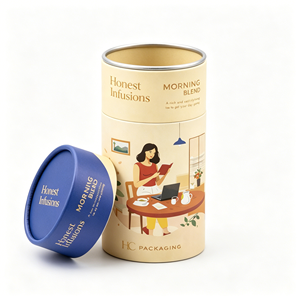 cardboard box paper tube cylinder box - Product Image 1