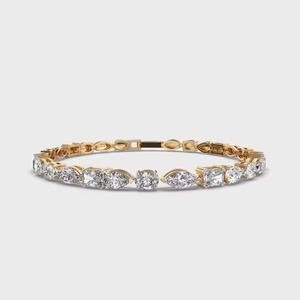Multi Shape Evergreen Tennis <b>Bracelet</b> Wholesale Supply Tennis <b>Bracelet</b> with Real Diamond for Unisex Available at Affordable - Product Image 4