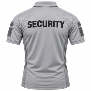 Polo de sécurité personnalisé pour homme, avec empiècements latéraux en maille respirante, uniforme de travail, couleur unie, polo de sécurité personnalisé pour homme - Product Image 2