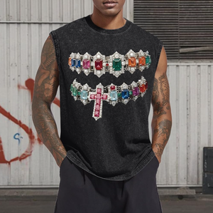 Conjuntos de camisetas sin mangas de secado rápido para hombre y pantalones cortos para correr, para deportes, baloncesto y actividades al aire libre, exportación al por mayor - Product Image 1