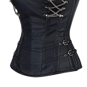 Custom Leather Corset Women Bustier Premium Waist Shaper Medium Control Sports Tummy Control OEM Sample Service Available Today - Product Image 4