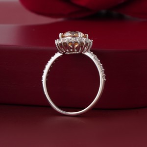 14K <b>Gold</b> <b>Cocktail</b> Statement <b>Ring</b> with 2.00 CT Yellow Portuguese Cut Lab Grown Diamond (Prong Setting) - Product Image 3