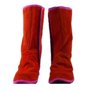 Couvre-chaussures de soudeur en cuir de vachette pleine fleur ignifuge de qualité supérieure, certifiés CE, antistatiques et résistants à la chaleur jusqu'à 1000°C - Product Image 4