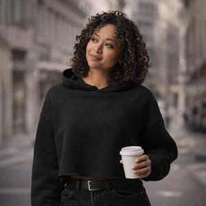 เสื้อครอปฮู้ดดี้ผู้หญิง สวมใส่สบาย ทันสมัย ไม่ยับ ขายดี คุณภาพพรีเมียม ราคาถูก - Product Image 3