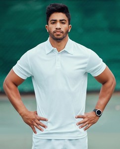 Polo à manches courtes pour homme avec poche, décontracté, en coton tricoté respirant, couleur unie, coupe classique, personnalisable - Product Image 4