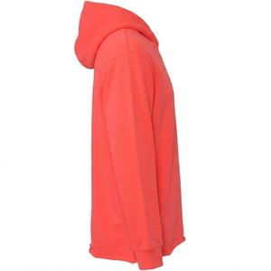 เสื้อฮู้ดดี้โอเวอร์ไซส์ผ้าฝ้ายทรงวินเทจฟอกสีแบบทำสีซีดขอบดิบ ตัดสั้น ทรงยูนิเซ็กซ์ สกรีนโลโก้ตามสั่ง OEM - Product Image 3