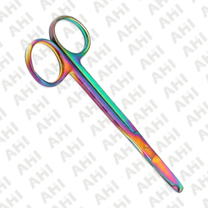 กรรไกรเย็บแผล AHI Surgical Mayo รุ่น AS-SS-0002 สีรุ้ง ผลิตจากเหล็กกล้าไร้สนิมเยอรมัน คุณภาพทางการแพทย์ ใช้ซ้ำได้ ได้รับการรับรองมาตรฐาน CE ระดับ Class I - Product Image 5