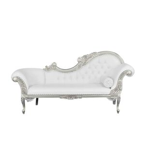 Belinda Chaise Lounge Made Of Solid Mahogany Wood High Quality With Upholstery For Indoor Use. - Product Image 1