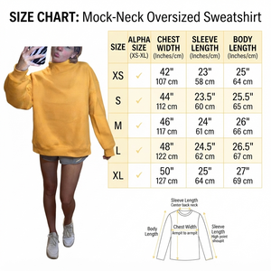 ซื้อเสื้อสเวตเชิ้ตคอเต่าโอเวอร์ไซส์สำหรับผู้หญิง สีเหลืองล้วน แขนยาว ผ้าถัก ผ้าฝ้าย เสื้อผ้าลำลองสำหรับฤดูใบไม้ร่วง - Product Image 6