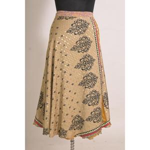 Falda Cruzada de Seda con Estampado Floral Vintage Personalizada para Mujer, Hecha a Mano, de Lujo - Product Image 2