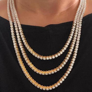 New Luxury Customized <b>Iced</b> <b>Out</b> Diamond New Fashion <b>Chain</b> with Lab Grown Diamonds Unisex Hip Hop Style <b>Chain</b> - Product Image 1
