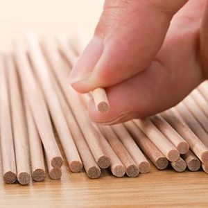 Bâtonnets à gâteau en bambou (30,5 cm x 5 mm) - Bâtons artisanaux en bois non finis, bois dur naturel, style européen, haute qualité, pour artisanat de mariage - Product Image 1