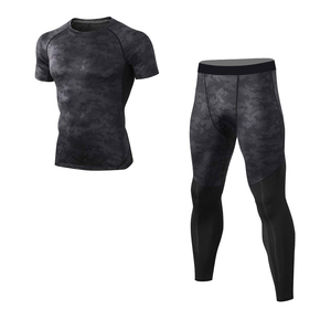 Conjunto Deportivo de Compresión Unisex para Gimnasio, Fitness, Entrenamiento, Running, Ajuste Muscular, Secado Rápido, Alto Rendimiento - Product Image 1