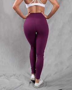 High Waist Full Length Solid <b>Green</b> <b>Leggings</b> Knitted Stretch Breathable Sporty Style All Seasons <b>Women's</b> <b>Leggings</b> - Product Image 2