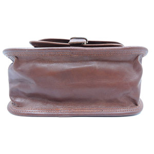 กระเป๋าหนังแท้ SALVA LEATHER สำหรับผู้ชาย สะพายไหล่แบบไขว้ สีน้ำตาล สไตล์วินเทจ พร้อมตัวล็อคแบบหัวเข็มขัด ปรับความจุได้ - Product Image 4