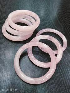 Pulseras de Moda al por Mayor de Cuarzo Rosa de Madagascar, Jade Verde y Piedras Preciosas de Cristal Rosa Natural para Mujer - Product Image 4