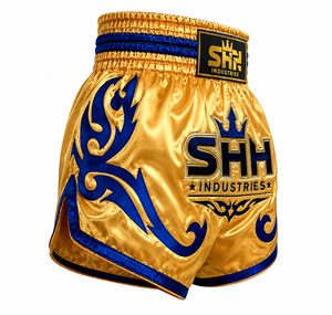 Pantalones Cortos de Muay Thai Personalizados SHH para Hombre, Pantalones Cortos de Kickboxing de Satén, Logotipo Personalizado, Ropa de Entrenamiento de Artes Marciales, Fabricante - Product Image 3