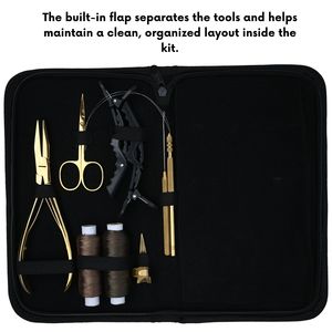 Hair Extension Salon Tools <b>Set</b> for Wholesale Use with Flat Beads Crimper Loop Hook Tool C Needles Wig Threads Parting Clips - Product Image 5