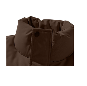 Unisex Casual Winter Hooded Waterproof Eco-Friendly Streetwear <b>Puffer</b> <b>Jacket</b> with Zipper Thick Fleece Lining for Winter Seasons - Product Image 3