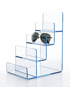 Soporte organizador acrílico multicapa moderno para gafas de sol, billeteras para teléfonos, solución de almacenamiento ordenada y accesible - Product Image 3