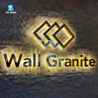 Letras Retroiluminadas de Fácil Instalación, Letrero de Acrílico LED 3D con Halo, Logotipo Iluminado para Exhibición Comercial, Letrero con Nombre Iluminado Personalizado