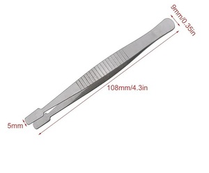 Pince à timbres premium en acier inoxydable anti-magnétique, outil de manipulation de précision pour timbres, résistant à la rouille, pour pièces de monnaie et papier - Product Image 2