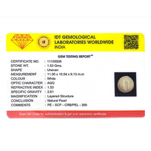 Certified AAAA Loose Freshwater Keshi Pearl-7.65 Carat Natural Color-Wholesale Quality - Product Image 4