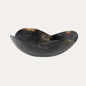 Heart Shape Natural Horn <b>Bowl</b> Decorative Artistic Handcrafted Serving <b>Dough</b> <b>Bowl</b> - Product Image 3