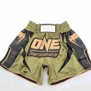 กางเกงชกมวยพิมพ์โลโก้ One Championship แบบสั่งทำได้ 男女 ใส่ได้ ใช้สำหรับฝึกซ้อม MMA แห้งเร็ว ระบายอากาศได้ดี ผลิตจากโพลีเอสเตอร์ ราคาขายส่ง - Product Image 6